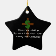 Churches Heart Money Ornaments