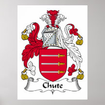 Chute Family Crest Poster