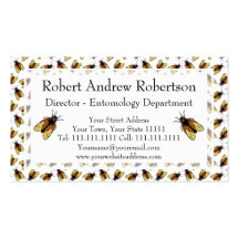 Cicada - Magicicada - Insect Lover, Entomologist Business Card Templates
