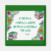 Cicero's quote on libraries magnet