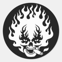 cigar-flame-sk-DKT Sticker