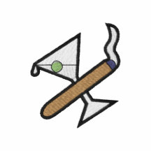 Cigar/martini Logo