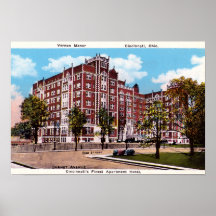 Cincinnati Ohio Vernon Manor Hotel Print