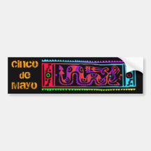 Cinco de Mayo Aztec Snake Bumper Stickers
