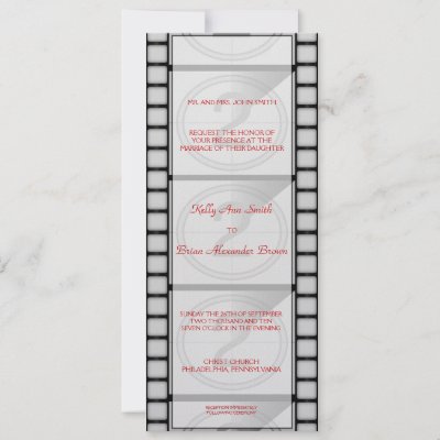 This cinema ticket invitation is the perfect centerpiece of the Cinematique