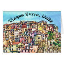 Cinque Terre, Italia Greeting Cards
