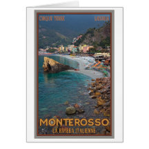 Cinque Terre - Morning Monterosso Beach Greeting Card