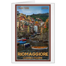 Cinque Terre - Riomaggiore Greeting Cards
