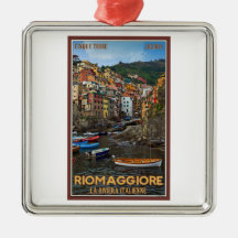Cinque Terre - Riomaggiore Christmas Tree Ornaments