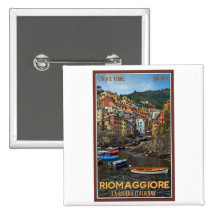 Cinque Terre - Riomaggiore Pinback Buttons