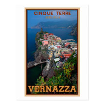 Cinque Terre - Vernazza from Above Post Cards