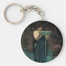 Circe Invidiosa, JW Waterhouse, Vintage Victorian Keychain