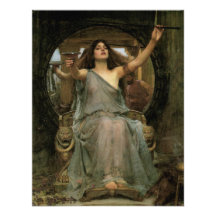 Circe Offering the Cup to Ulysses by JW Waterhouse Personalized Announcement