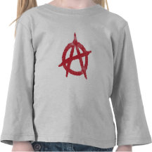 'circle a' anarchy symbol tee shirts