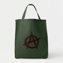 'circle a' anarchy symbol tote bag