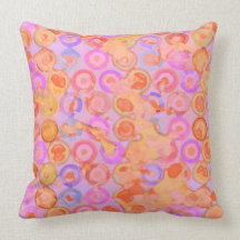 Circle Cells MoJo Throw Pillow