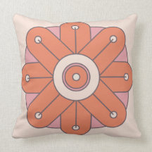 Circle Centre - Pink Deco Flower Pillows
