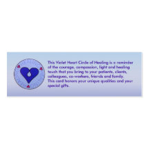 Circle of Healing - Caregiver's Profile Card Business Cards