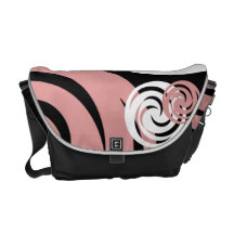 Circle pattern messenger bag