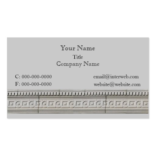 Circle Square Architectural Stone Custom Business Business Card Templates