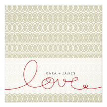 Circles + Love Stone Custom Engagement Invitation
