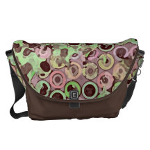 Circles Pattern Messenger Bag