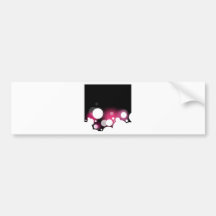 Circular mirrors bumper sticker