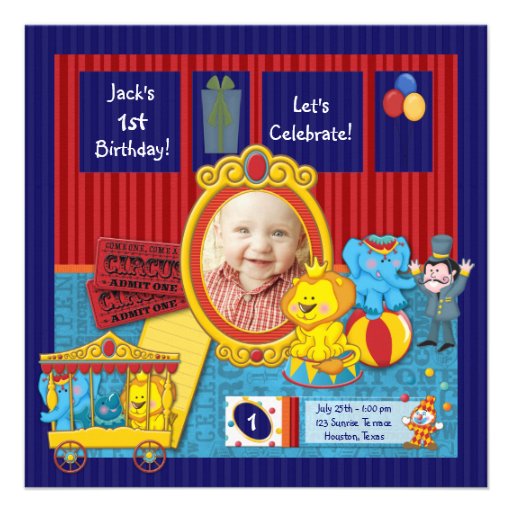 Boys 1St Birthday Invitation Free Templates