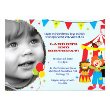 Circus / Carnival Party Invitations