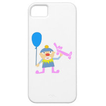 Circus Clown with Ballon iPhone 5 Cover