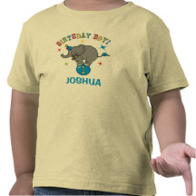 Circus Elephant 1st Birthday T-shirt
