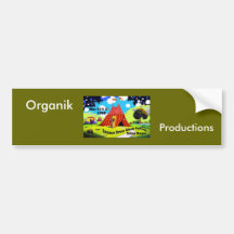 Circus-Logo, Organik , Productions Bumper Stickers