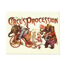Circus Procession Canvas Prints