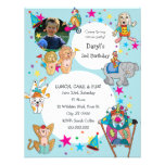 Circus Theme Children's Birthday Party Invitation