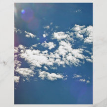 Cirrus clouds with lens flare custom flyer