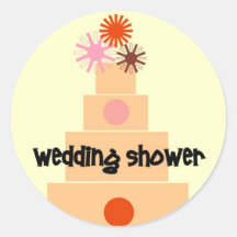CIRUS THEME WEDDING SHOWER CAKE SEAL STICKERS