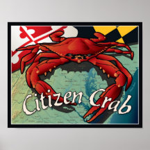 Citizen Crab of Maryland Print