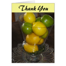 Citrus Fruit Thank You Card