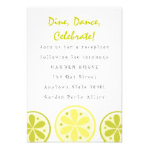 Citrus Reception Card Announcement