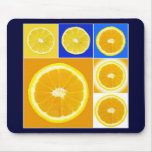 citrus slice mouse pad