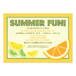 Citrus Summer Fun Cookout Invitation (yellow)