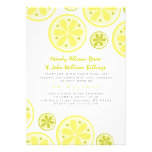 Citrus Wedding Invitation with Lemons and Limes