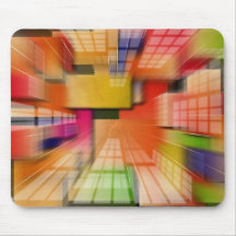 City abstract background mouse pad