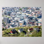 City Border - Bergen From Above Poster