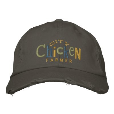 City Chicken Farmer Embroidery Hat Embroidered Hats