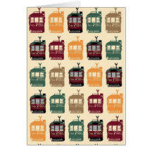City Circle Trams Greeting Card
