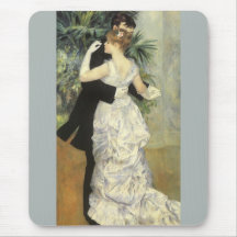 City Dance by Renoir, Vintage Impressionism Art Mousepad