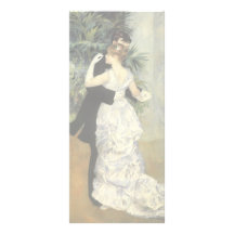 City Dance by Renoir, Vintage Impressionism Art Rack Card