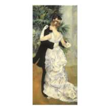 City Dance by Renoir, Vintage Impressionism Art Full Colour Rack Card