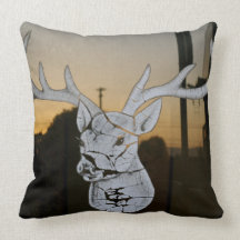City Deer Throw Pillow